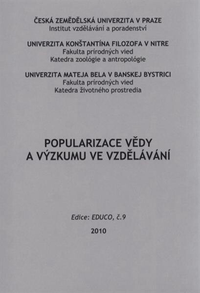 Popularization of science and research in the education