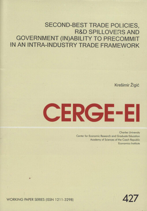Second-best trade policies, R&D spillovers and government (in)ability to precommit in an intra-industry trade framework