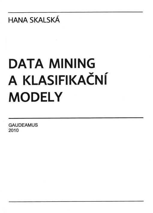 Data mining a klasifikační modely