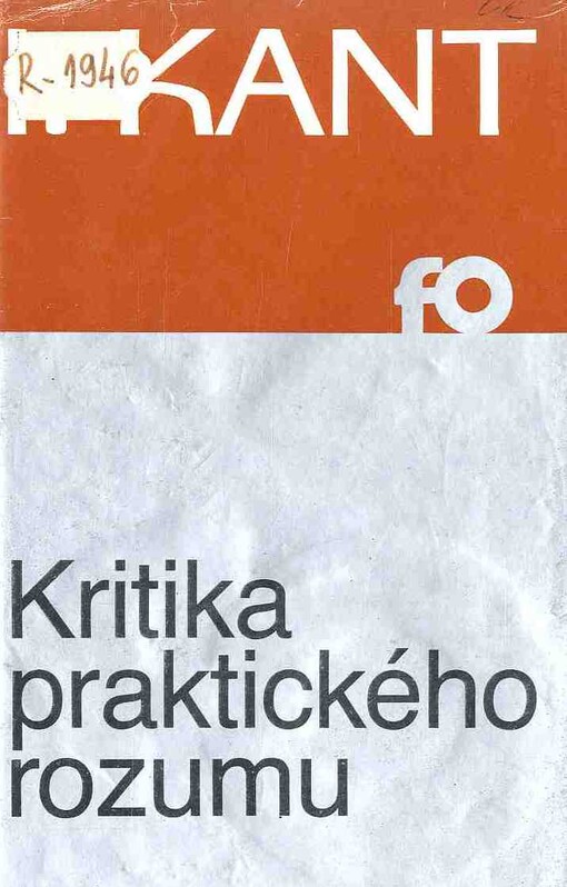 Kritika praktického rozumu, 1. vyd.