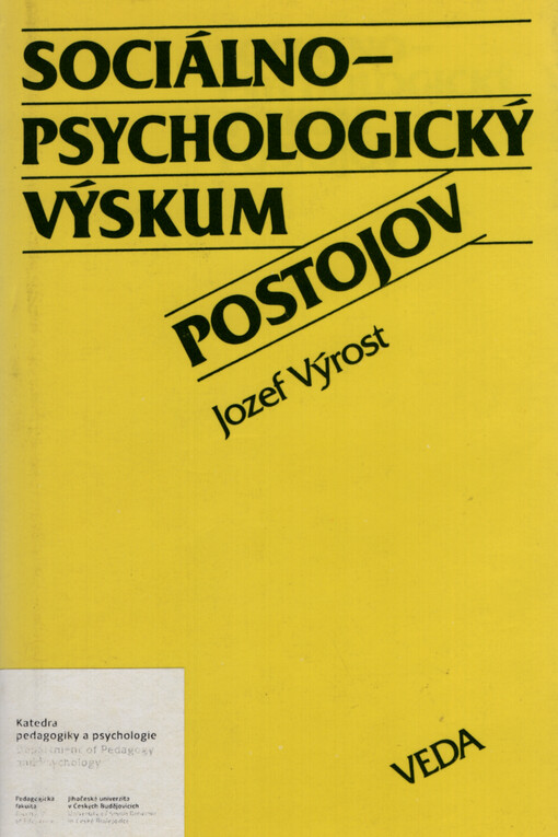 Sociálno - psychologický výskum postojov