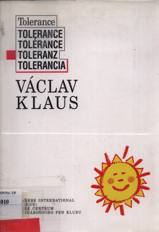 Tolerance a netolerance v literatuře a jinde, 1. vyd.