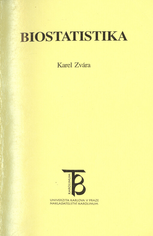Biostatistika, 1. vyd.