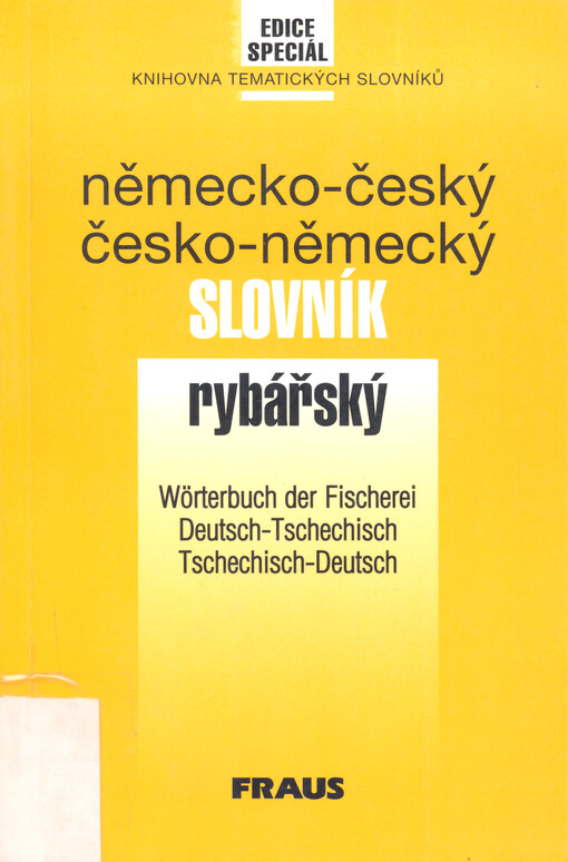 Německo-český a česko-německý rybářský slovník