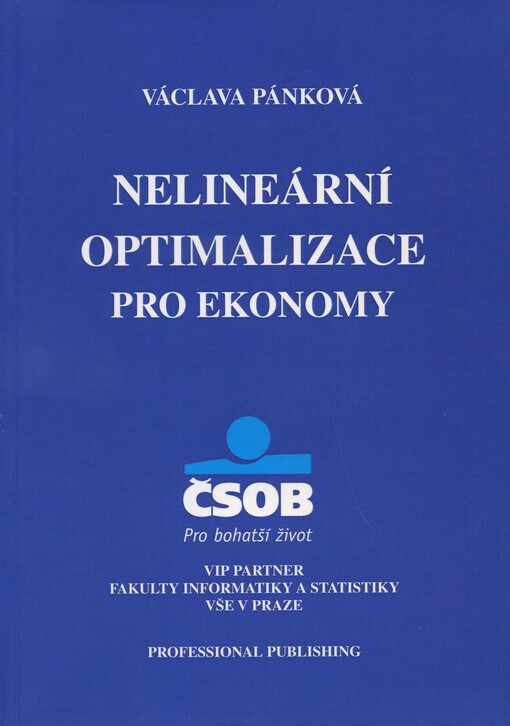 Nelineární optimalizace pro ekonomy