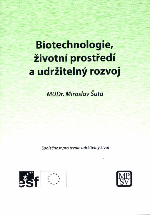 Biotechnologie, životní prostředí a udržitelný rozvoj