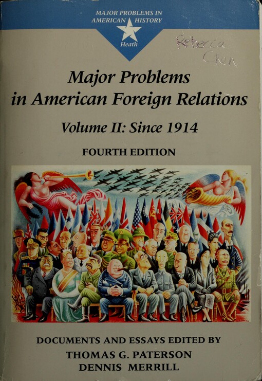 Major problems in American foreign relations