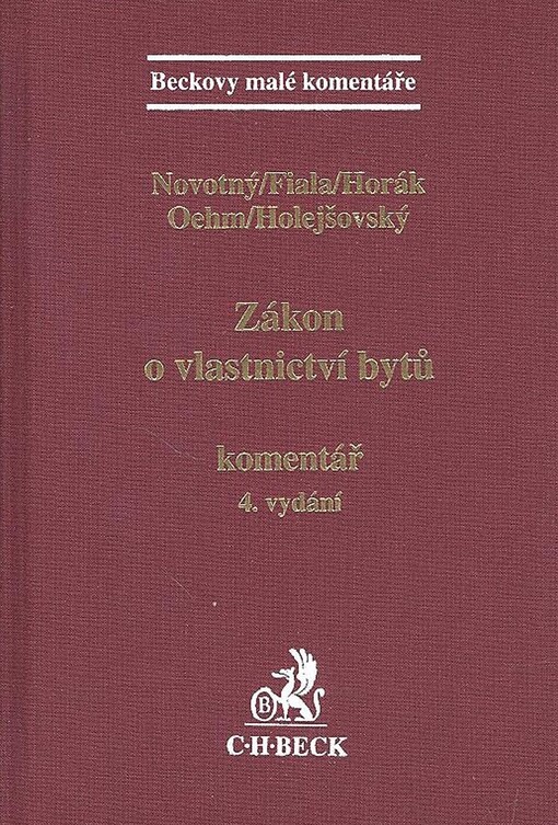Zákon o vlastnictví bytů : komentář