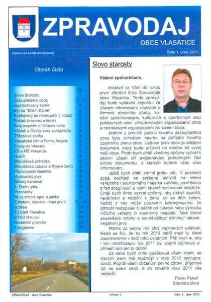 Zpravodaj obce Vlasatice