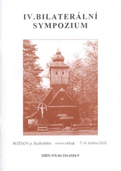 Bilaterální sympozium : Rožnov p. Radhoštěm ... : sborník přednášek