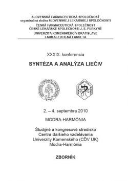 XXXIX. konferencia Syntéza a analýza liečiv