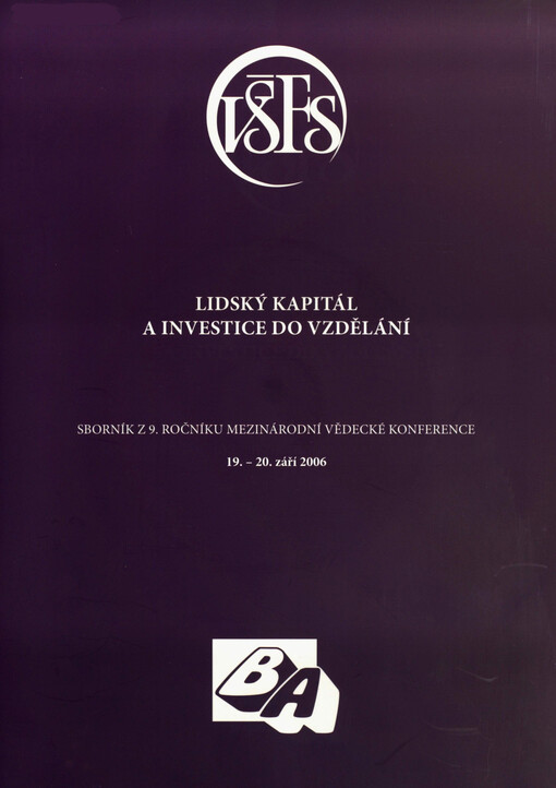 Lidský kapitál a investice do vzdělání