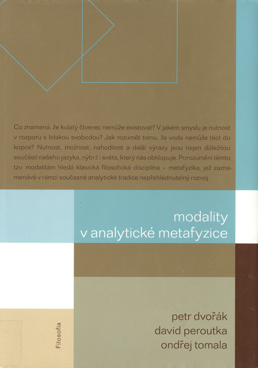 Modality v analytické metafyzice