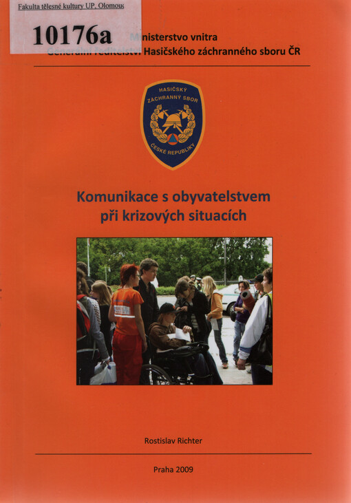 Komunikace s obyvatelstvem při krizových situacích