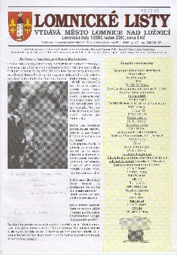 Lomnické listy : vydává město Lomnice nad Lužnicí