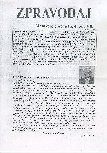 Zpravodaj Městského obvodu Pardubice 7 : místní části Ohrazenice, Trnová, Rosice nad Labem, Doubravice