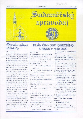 Sudoměřský zpravodaj : čtvrtletník