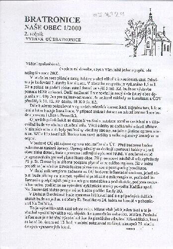 Bratronice : naše obec