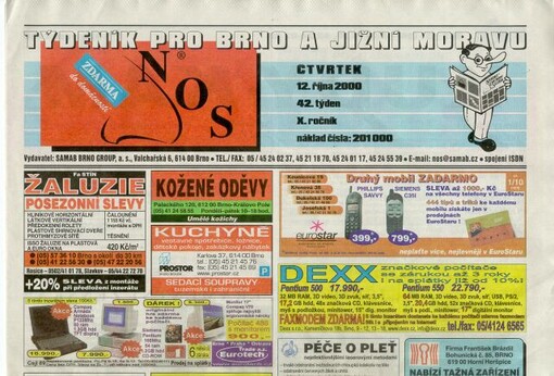 Nos : týdeník pro Brno a Jižní Moravu