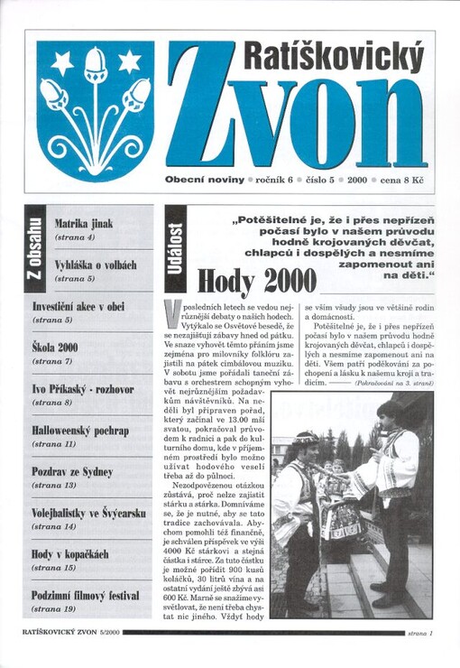 Ratíškovický zvon : obecní noviny