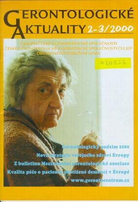 Gerontologické aktuality : časopis České Alzheimerovské společnosti, České gerontologické a geriatrické společnosti ČLS JEP, Občanského sdružení Gema