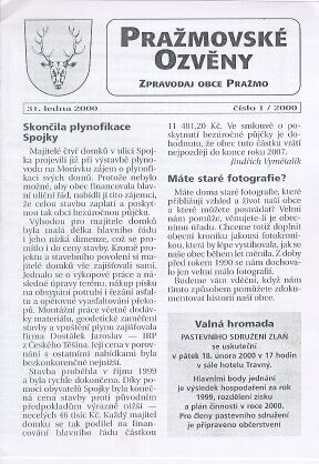 Pražmovské ozvěny : zpravodaj obce Pražmo