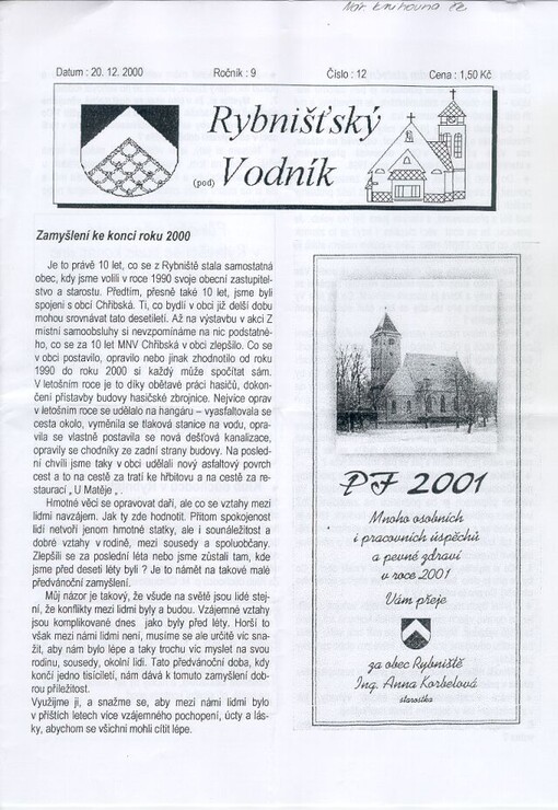 Rybnišťský (pod) vodník