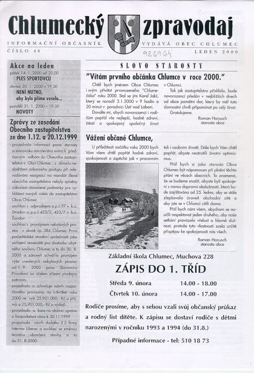 Chlumecký zpravodaj : informační občasník