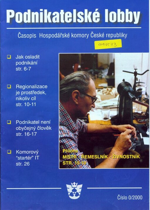 Podnikatelské lobby : časopis Hospodářské komory České republiky