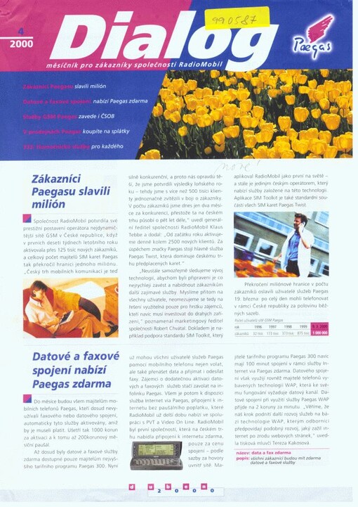 Dialog : měsíčník pro zákazníky společnosti RadioMobil