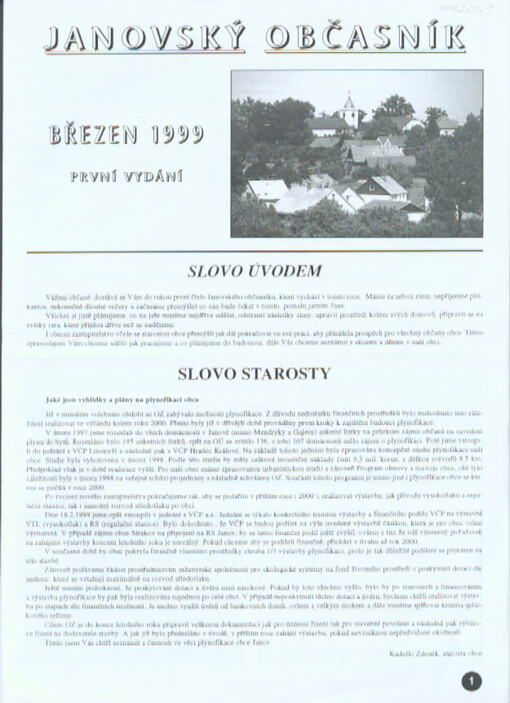 Janovský občasník