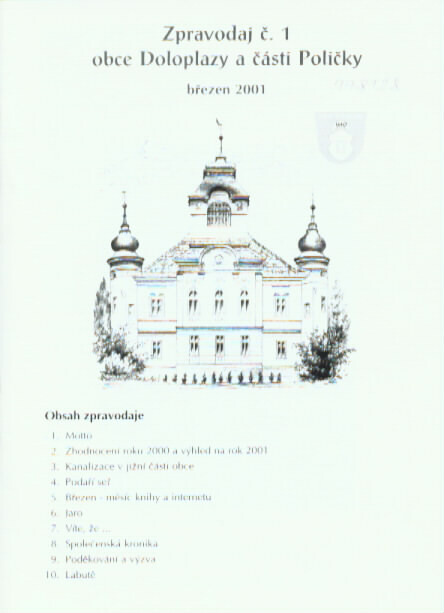 Zpravodaj č... obce Doloplazy a části Poličky