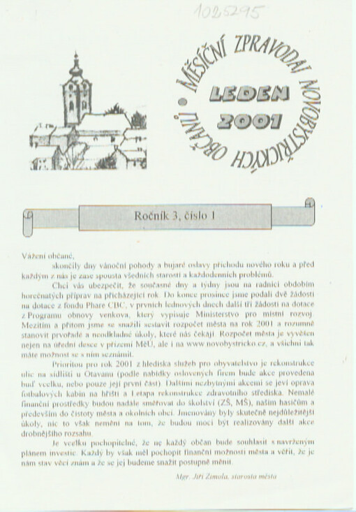 Měsíční zpravodaj novobystřických občanů