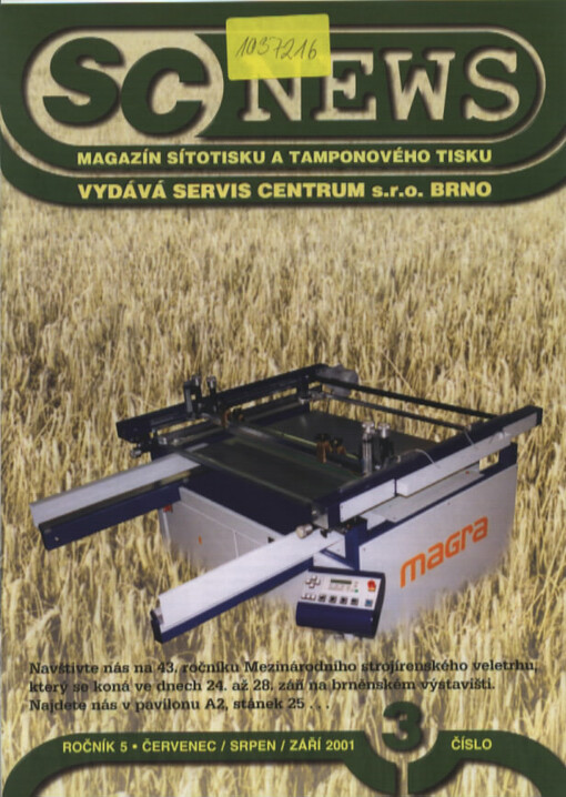 SC news :magazín sítotisku a tamponového tisku