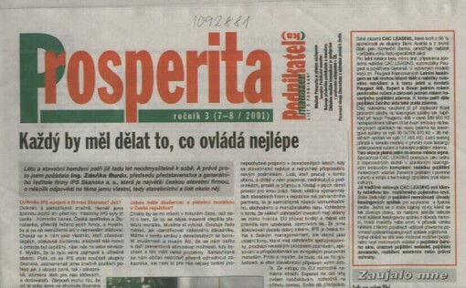 Prosperita : list o podnikání