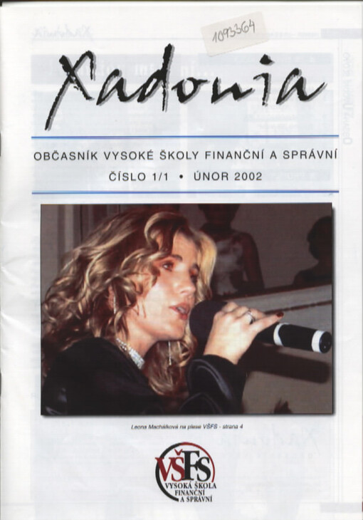 Xadonia : občasník Vysoké školy finanční a správní