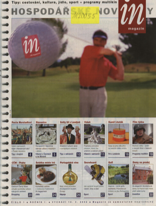 In magazín : tipy: cestování, kultura, jídlo, sport + programy multikin