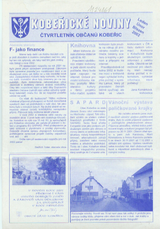 Kobeřické noviny : čtvrtletník občanů Kobeřic