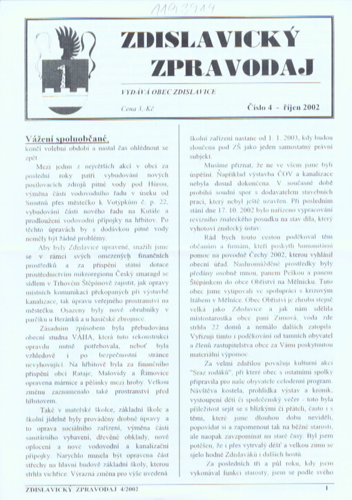 Zdislavický zpravodaj