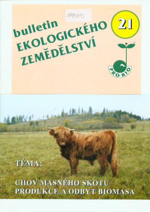 Bulletin ekologického zemědělství : pro-bio