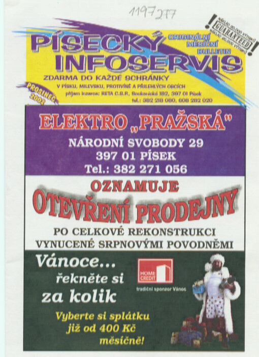 Písecký infoservis : originální měsíční bulletin : zdarma do každé schránky v Písku, Milevsku, Protivíně a přilehlých obcích