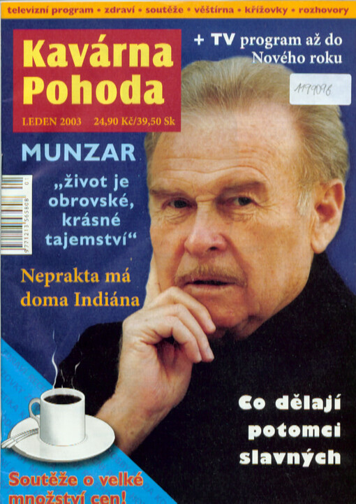 Kavárna Pohoda : televizní program - zdraví - soutěže - věštírna - křížovky - rozhovory