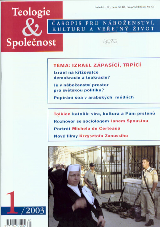 Teologie & Společnost, Časopis pro náboženství, kulturu a veřejný život 3/2005