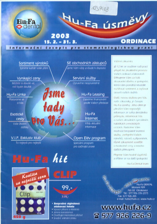 Hu-Fa úsměvy : informační časopis pro stomatologickou praxi