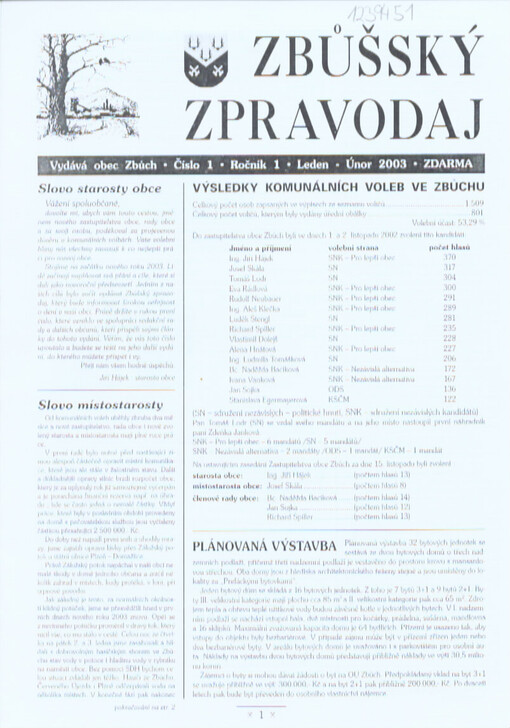 Zbůšský zpravodaj