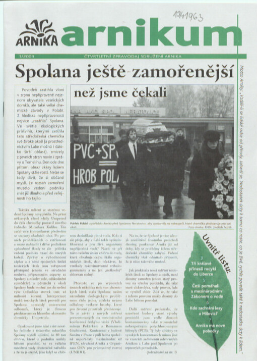 Arnikum : čtvrtletní zpravodaj sdružení Arnika