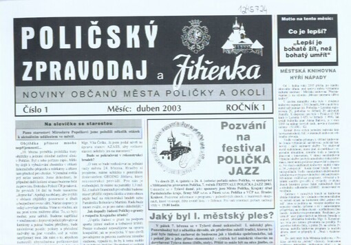Poličský zpravodaj a Jitřenka : noviny občanů města Poličky a okolí