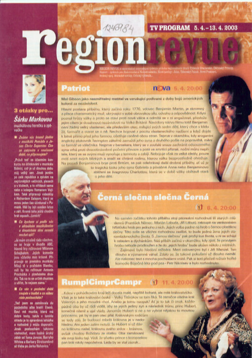 Region revue : TV program ...