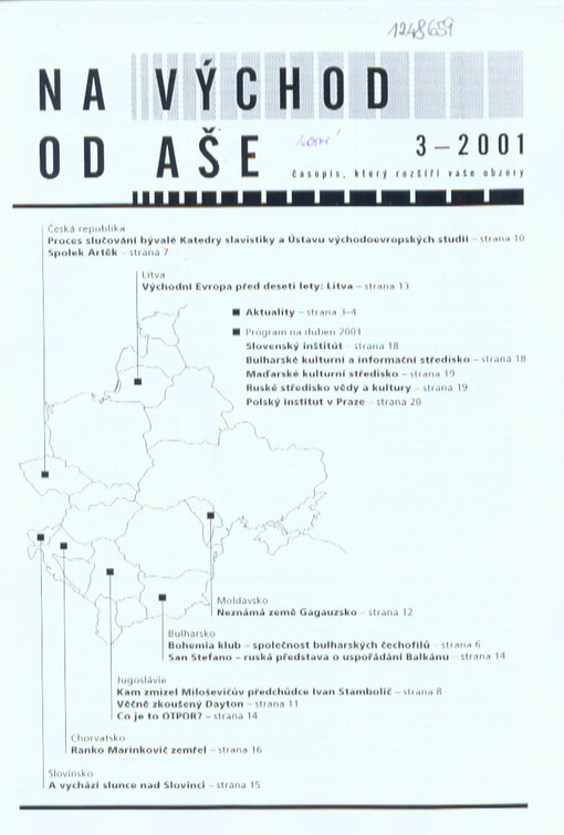 Na východ od Aše : časopis, který rozšíří vaše obzory