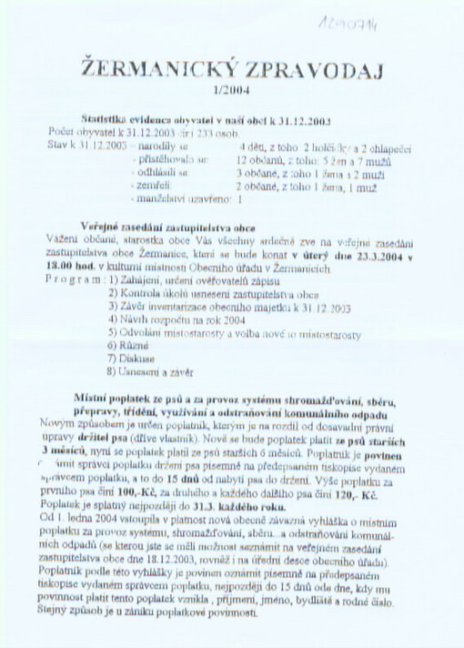 Žermanický zpravodaj